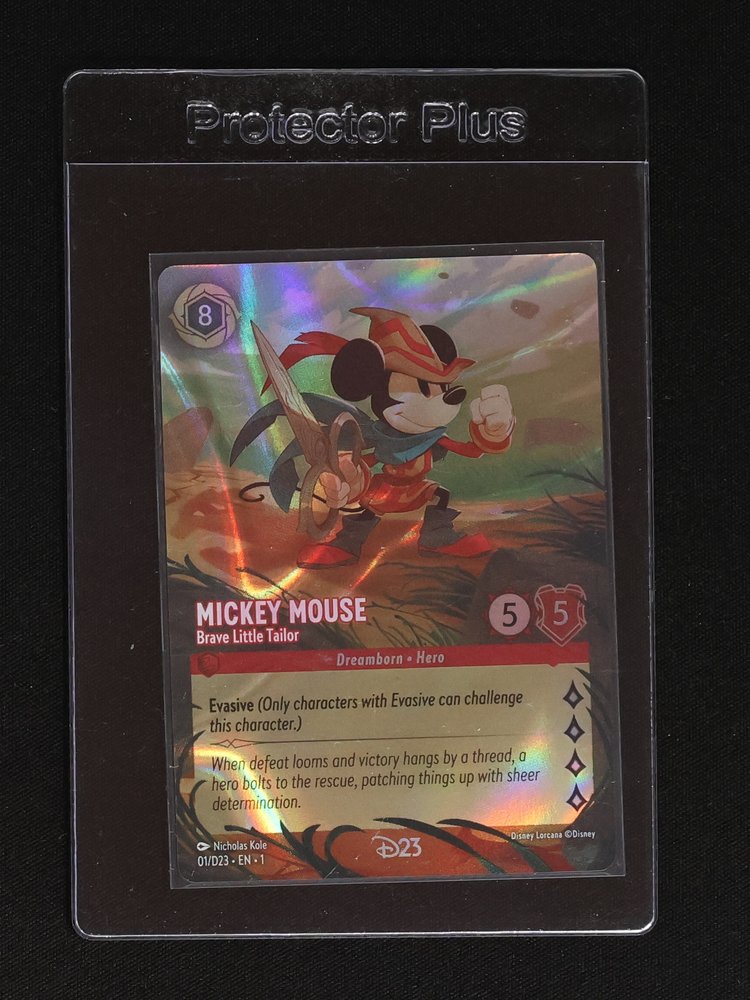 Disney Lorcana 01/D23 Mickey Mouse Brave Little Tailor — front