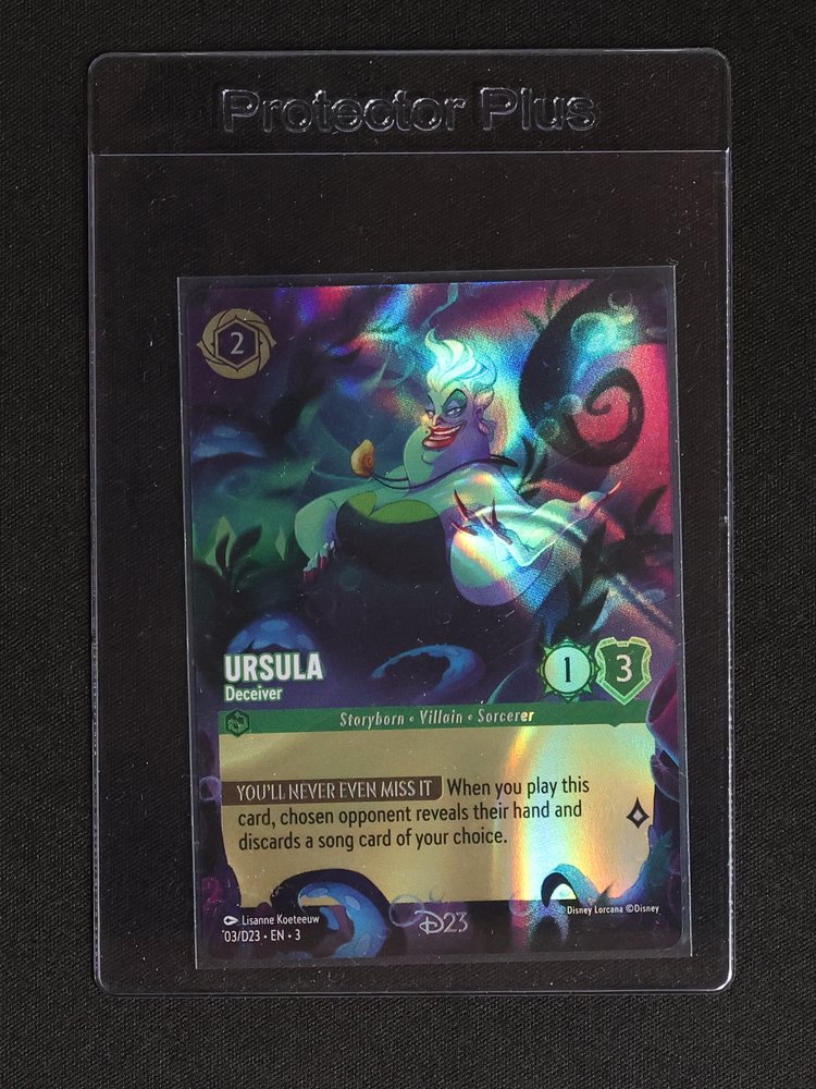 Disney Lorcana D23 Promo #03/D23 Ursula Deceiver — front