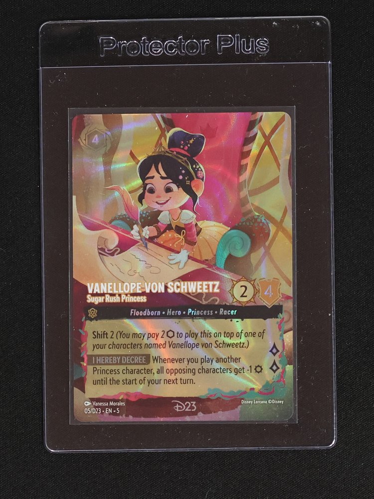 Disney Lorcana D23 Promo #05/D23 Vanellope von Schweetz Sugar Rush Princess — front
