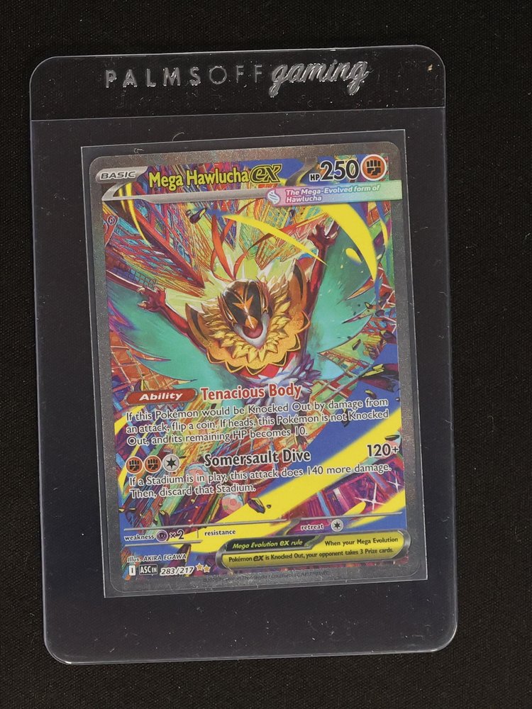 2021 Pokémon TCG Ascended Heroes #283 Mega Hawlucha EX — front