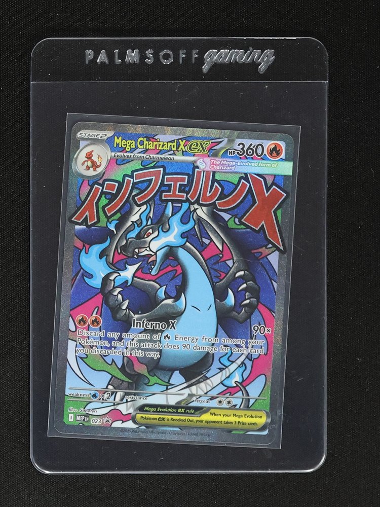 2025 Pokémon Mega Charizard X ex #023 Me: Mega Evolution Promo — front