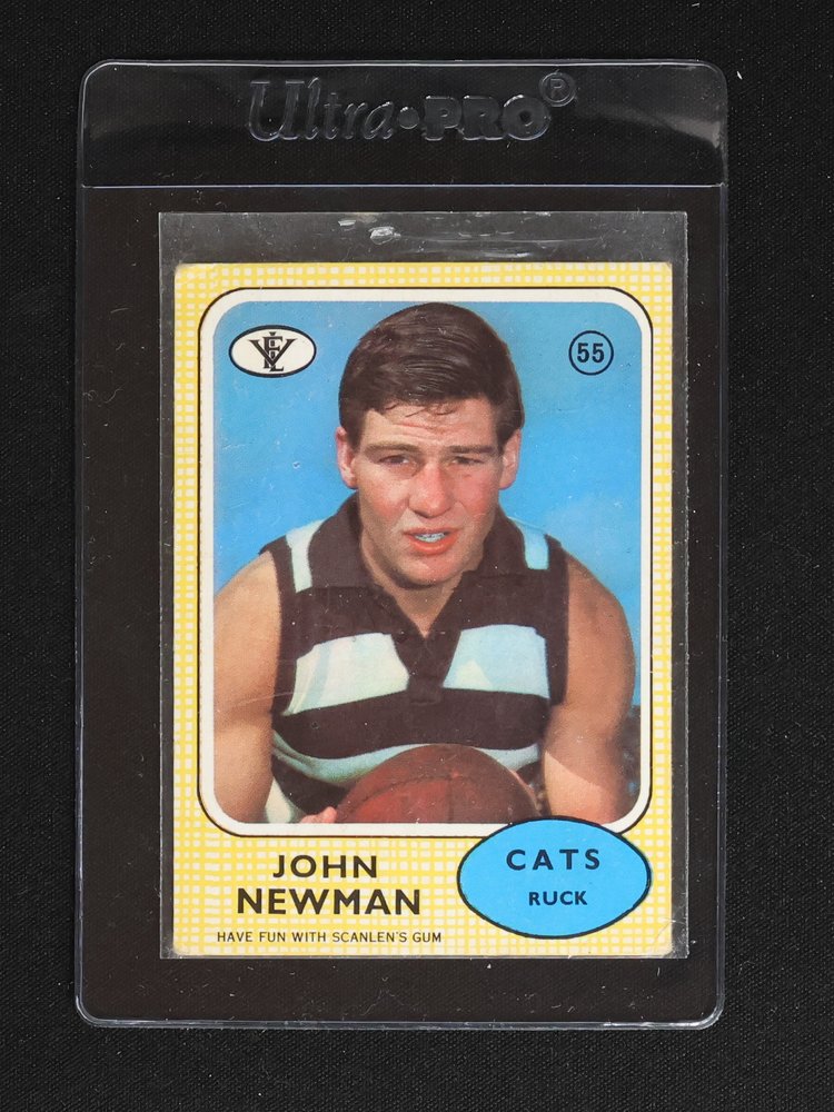 1966 Scanlen's Gum #55 John Newman — front