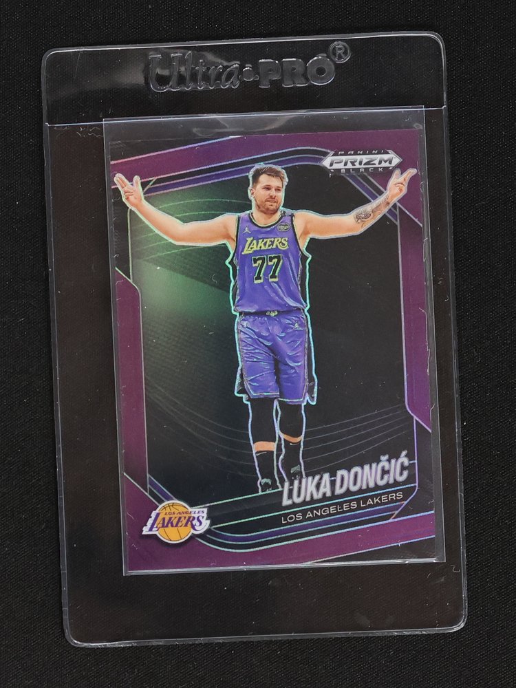 2024-25 Panini Prizm Black #5 Luka Dončić — front