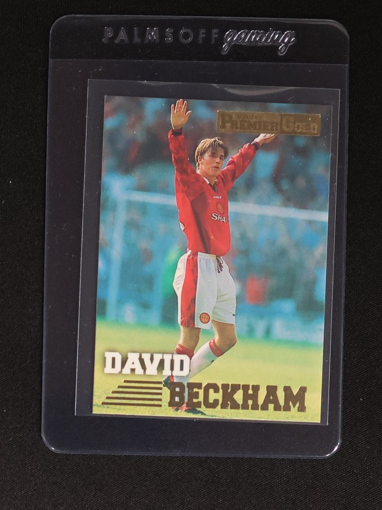 1996 Merlin Premier Gold #92 David Beckham Rookie Card — front