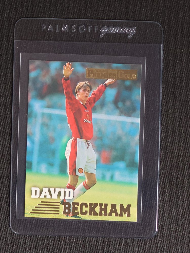 1996 Merlin Premier Gold #92 David Beckham Rookie Card — front