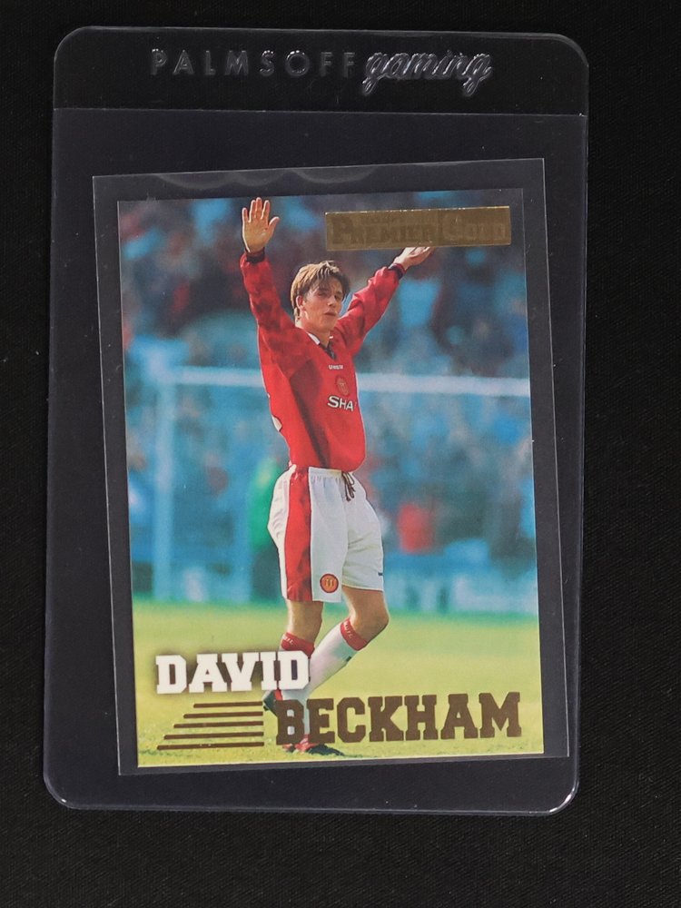 1996 Merlin Premier Gold #92 David Beckham Rookie Card — front