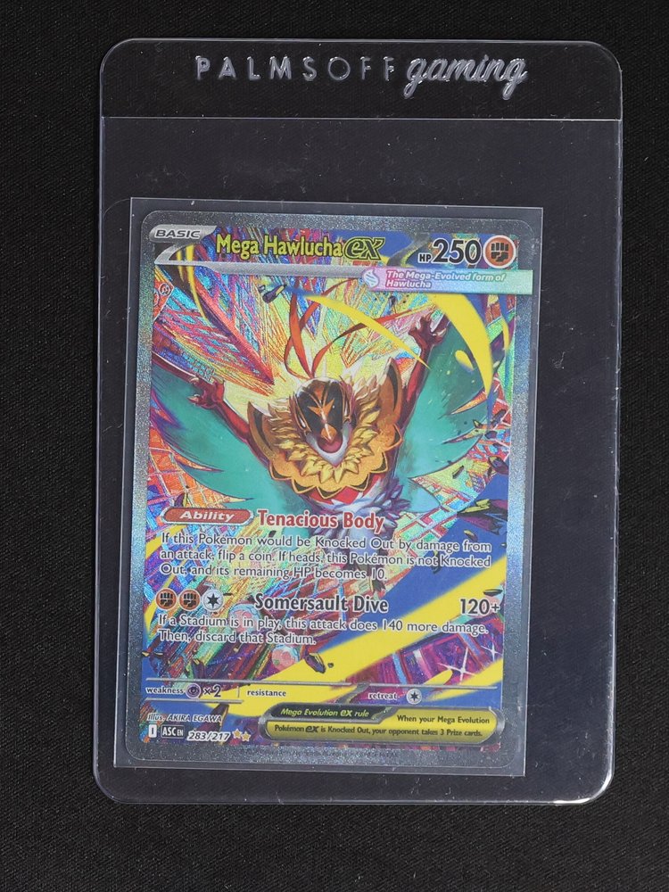 2021 Pokémon Ascended Heroes #283 Mega Hawlucha EX — front