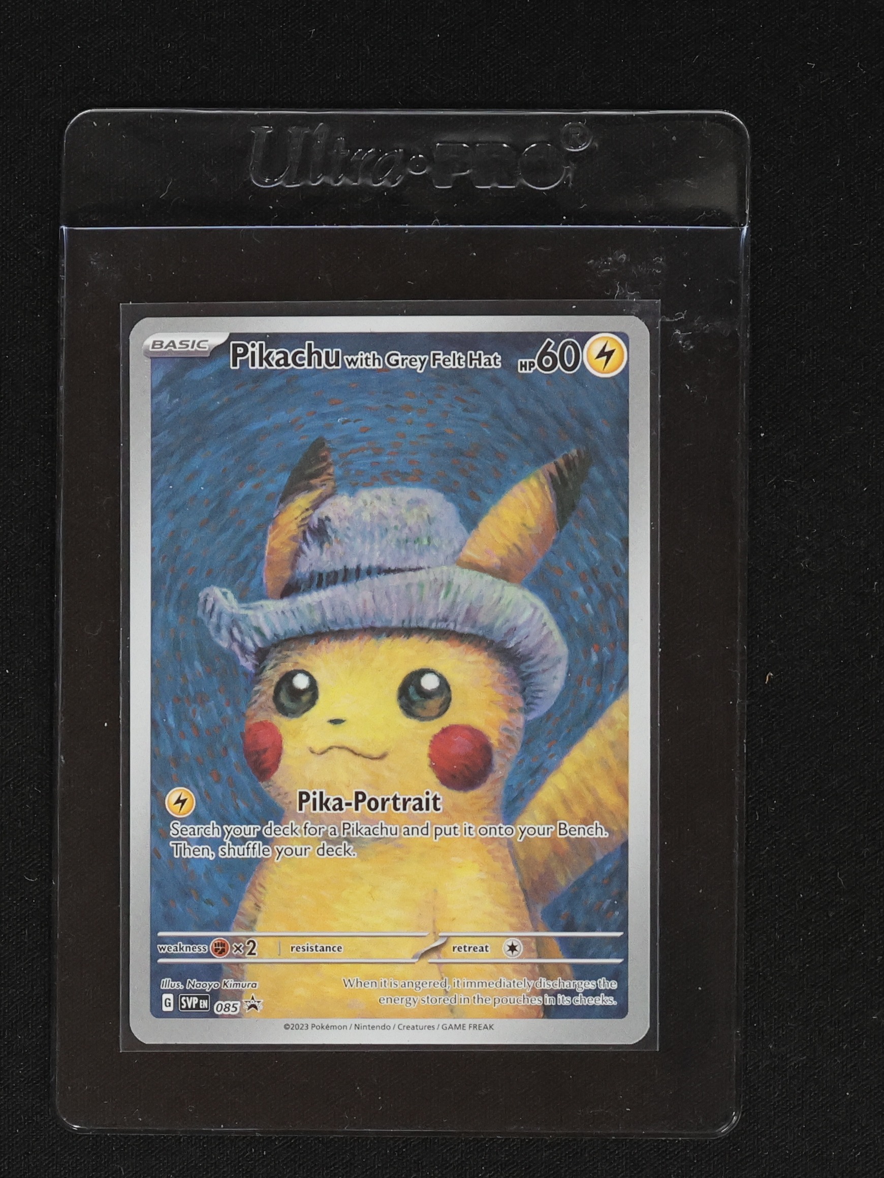 2023 Pokémon SVP #085 Pikachu with Grey Felt Hat — front