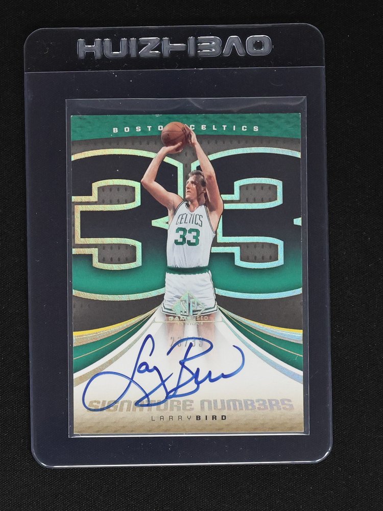 2023 Panini SP Game Used Signature Numbers #33 Larry Bird — front
