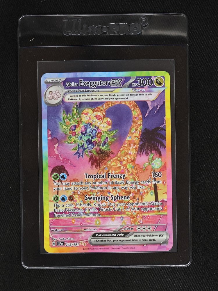2024 Pokemon TCG Surging Sparks #242 Alolan Exeggutor ex — front