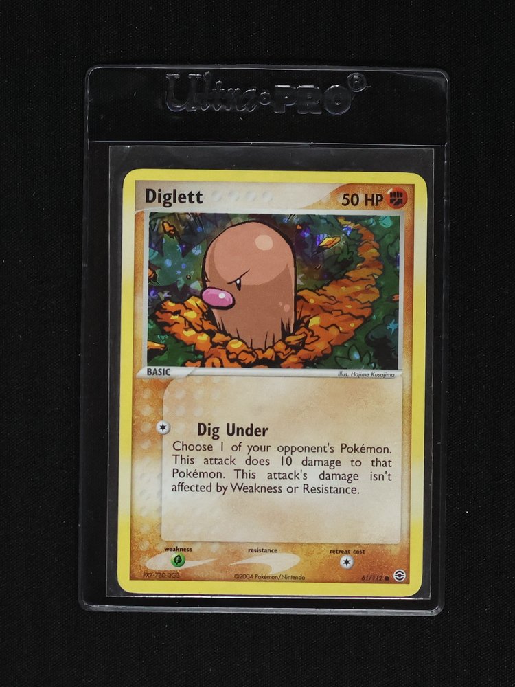 2004 Pokémon EX FireRed & LeafGreen #61 Diglett — front