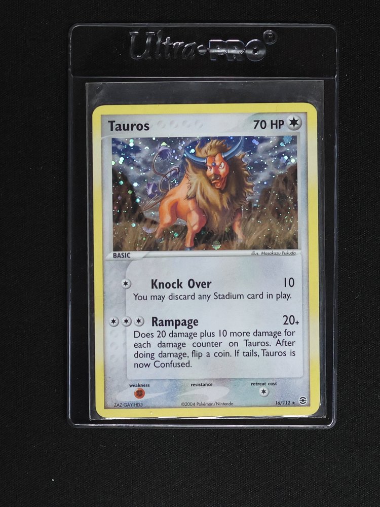 2004 Pokemon EX FireRed & LeafGreen #16 Tauros — front