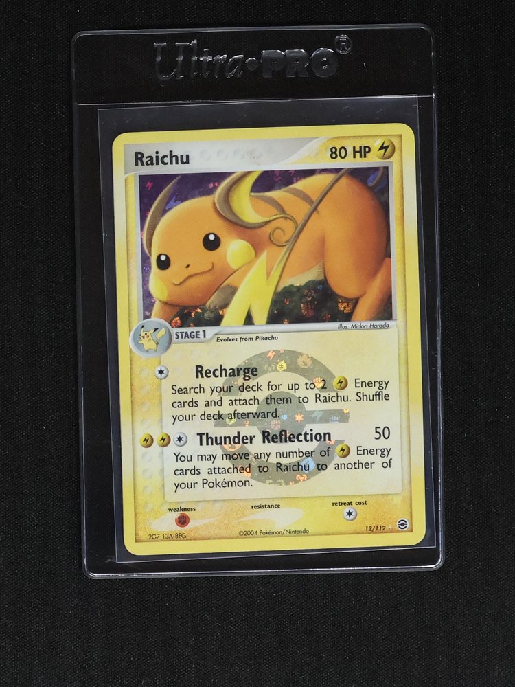 2004 Pokémon EX FireRed & LeafGreen #12 Raichu — front