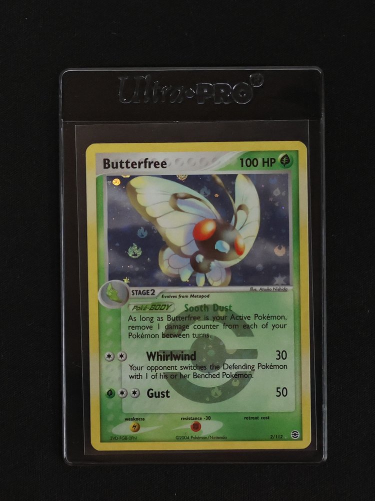2004 Pokémon EX FireRed & LeafGreen #2 Butterfree — front