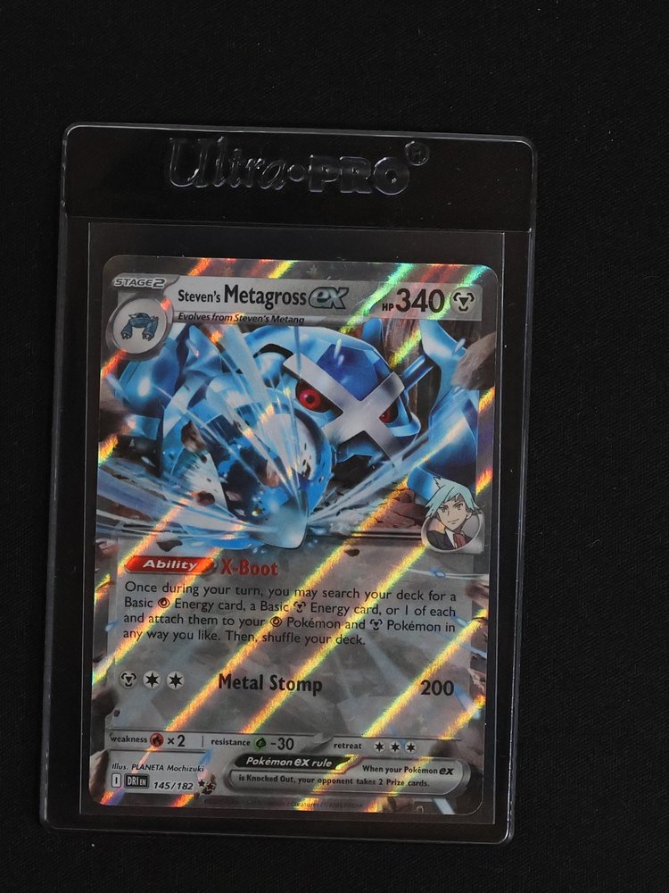 2022 Pokémon SV10: Destined Rivals #145 Steven's Metagross ex — front