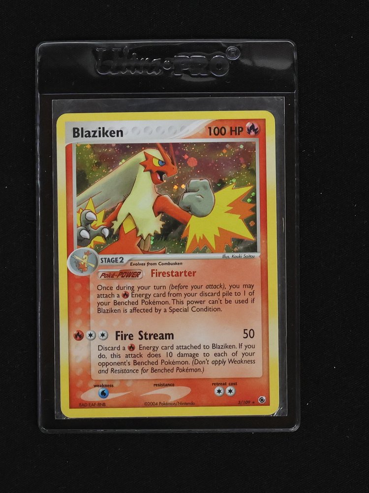 2004 Pokemon EX Ruby & Sapphire #3 Blaziken — front