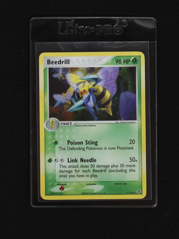 2004 Pokémon EX Fire Red & Leaf Green #1 Beedrill — front