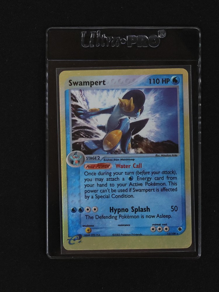 2003 Pokémon Ruby & Sapphire #13 Swampert — front
