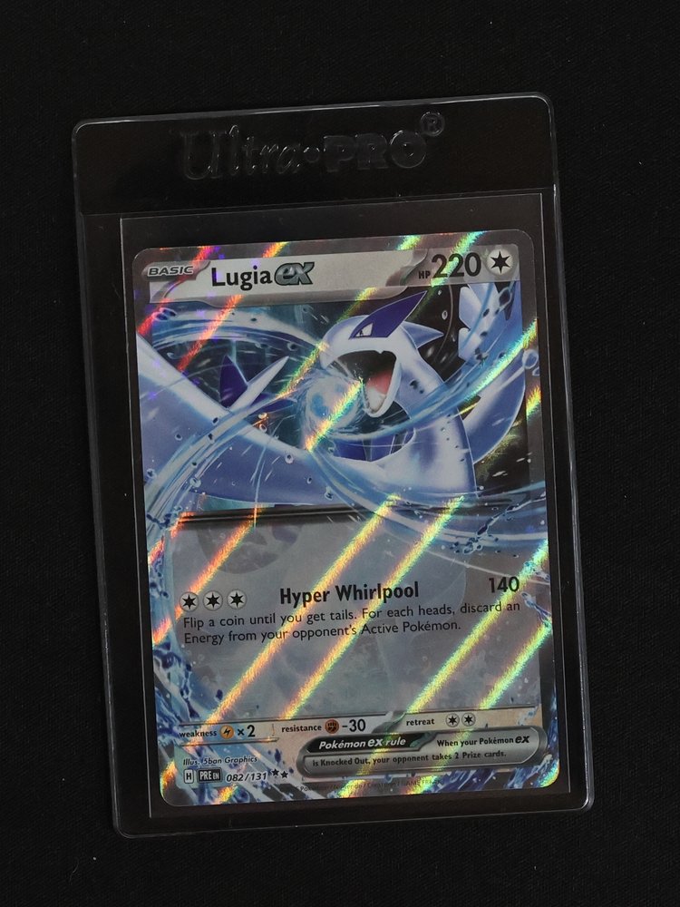 Pokémon S&V Prismatic Evolutions #082 Lugia ex — front