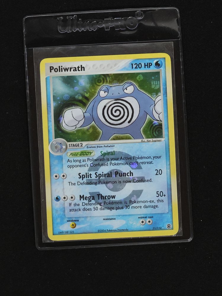 2004 Pokémon EX FireRed & LeafGreen #11 Poliwrath — front