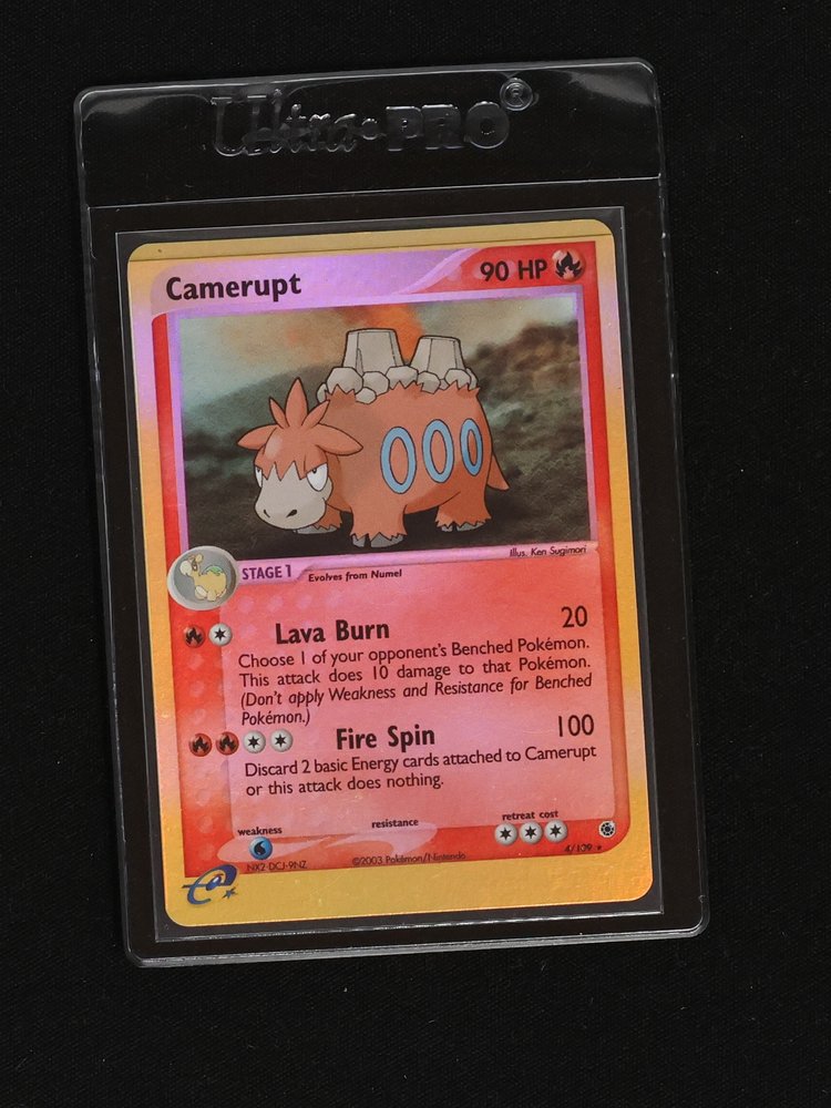 2003 Pokémon EX Ruby & Sapphire #4 Camerupt — front