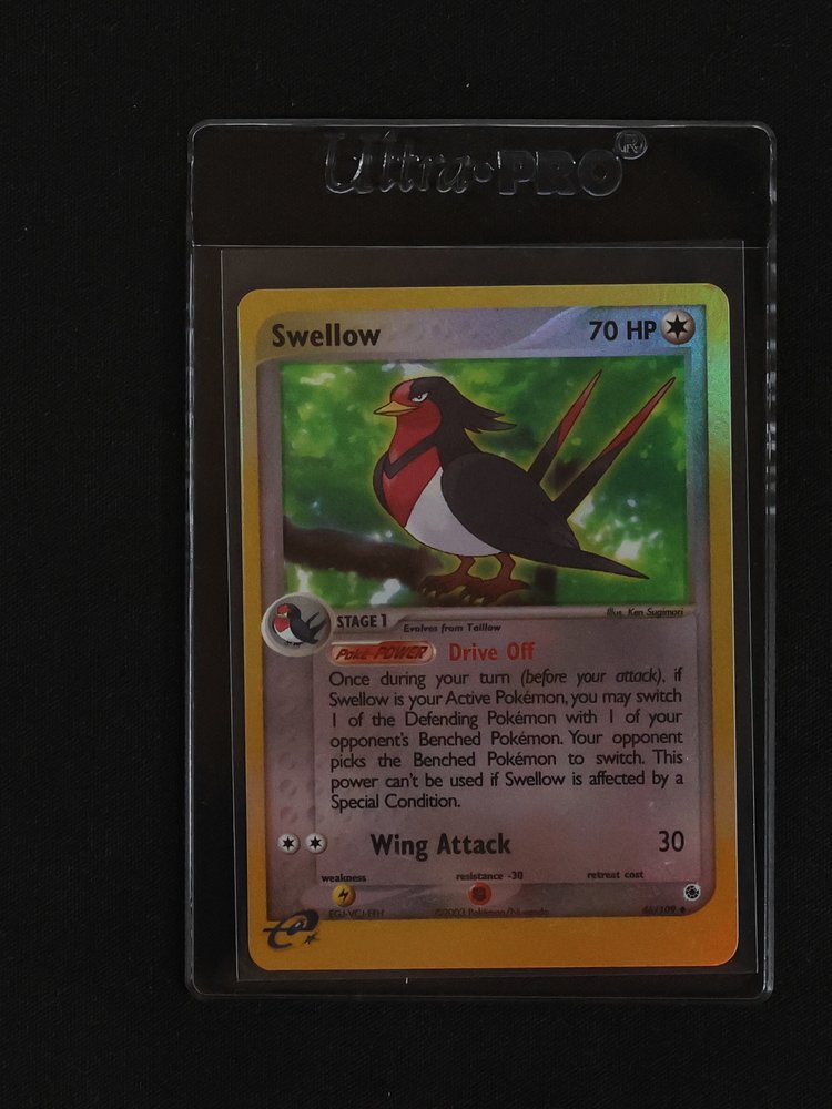 2003 Pokemon EX Ruby & Sapphire #46 Swellow — front