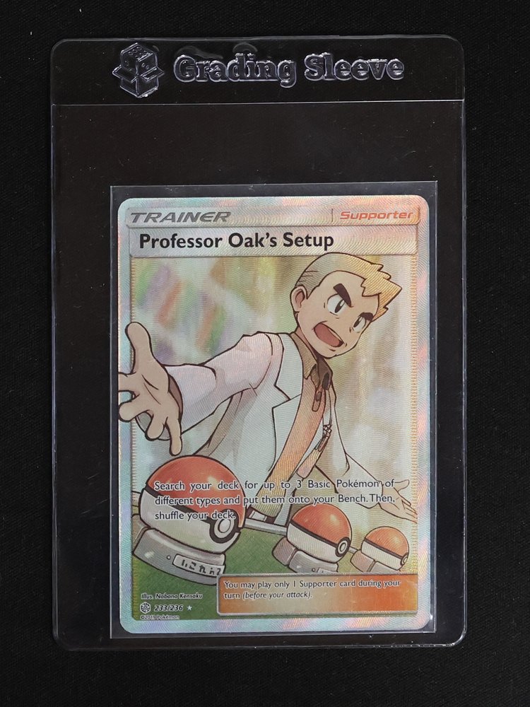 2019 Pokémon Sun & Moon Cosmic Eclipse #233 Professor Oak's Setup — front