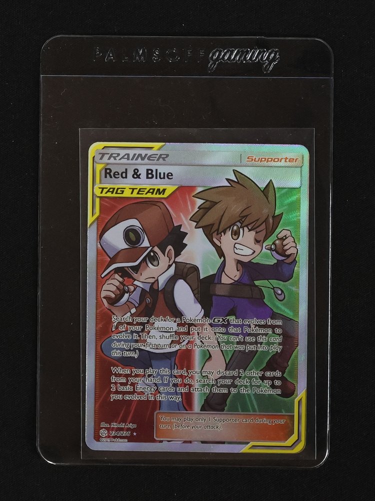 2019 Pokémon Cosmic Eclipse #234 Red & Blue — front