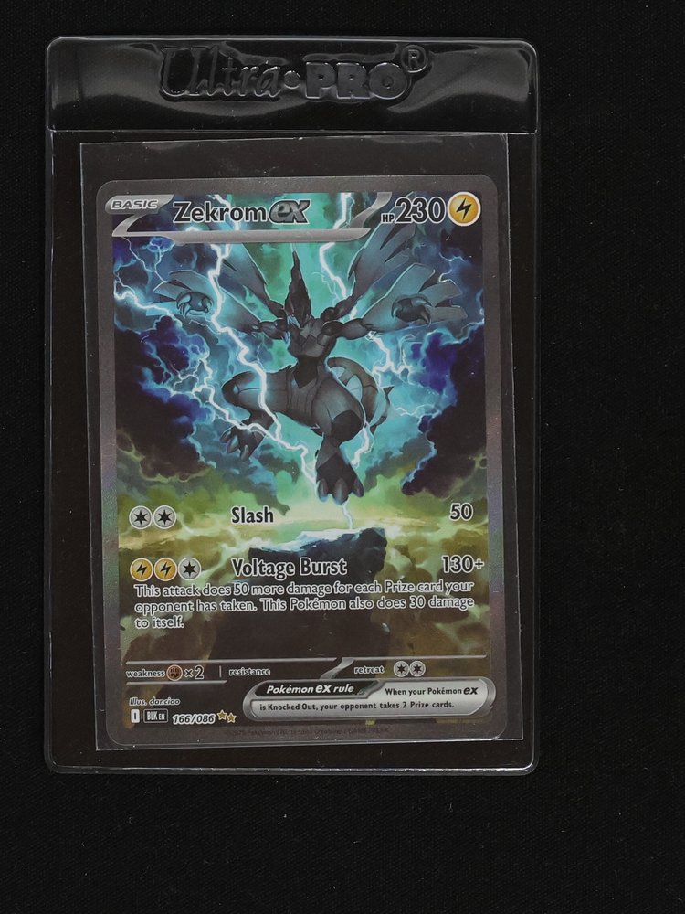 2025 Pokémon Black Bolt #166 Zekrom ex — front