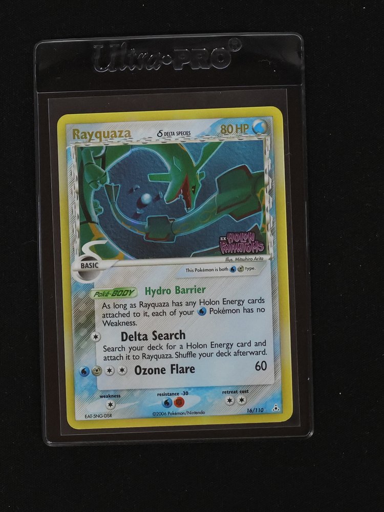 2006 Pokemon EX Holon Phantoms #16 Rayquaza (Delta Species) — front