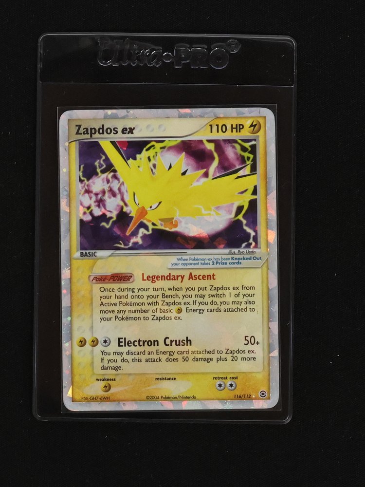2004 Pokémon EX FireRed & LeafGreen #116 Zapdos ex — front