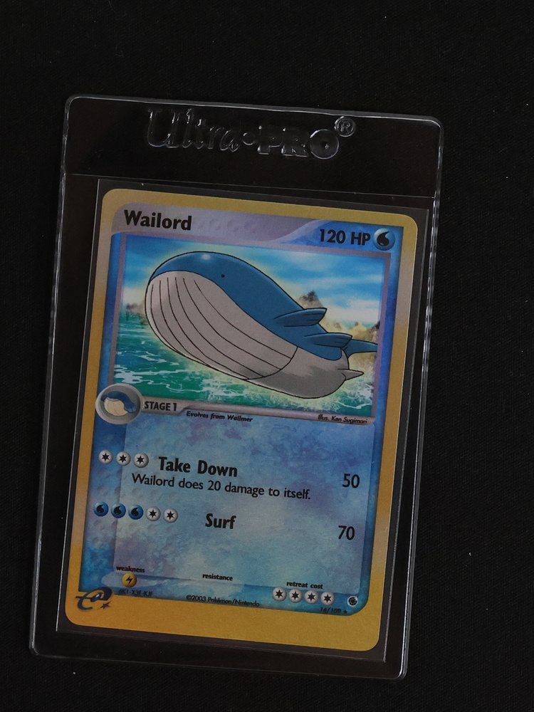 2003 Pokemon EX Ruby & Sapphire #14 Wailord — front