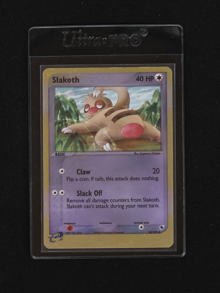 2003 Pokémon EX Ruby & Sapphire #45 Slakoth — front
