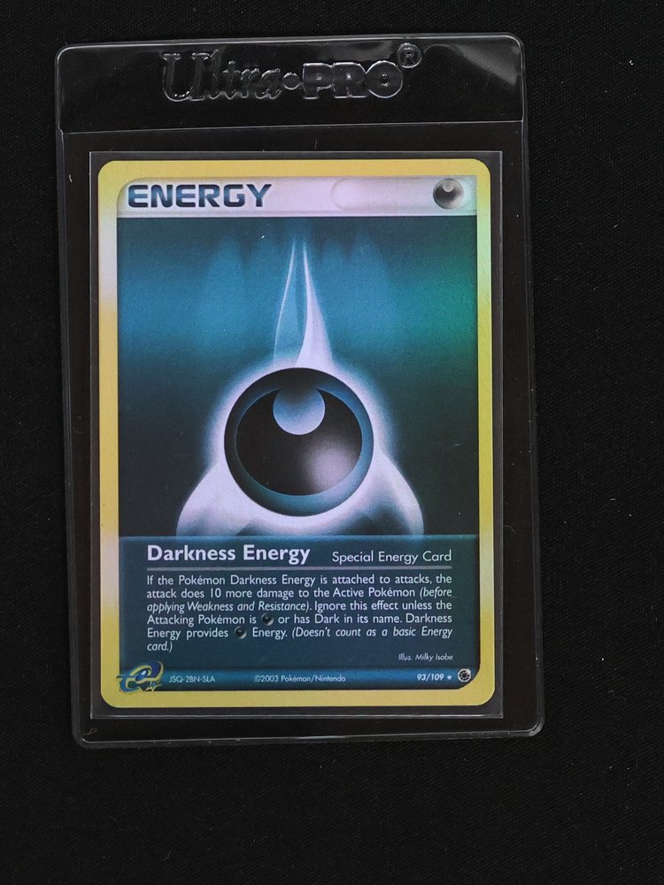 2003 Pokemon EX Ruby & Sapphire #93 Darkness Energy — front