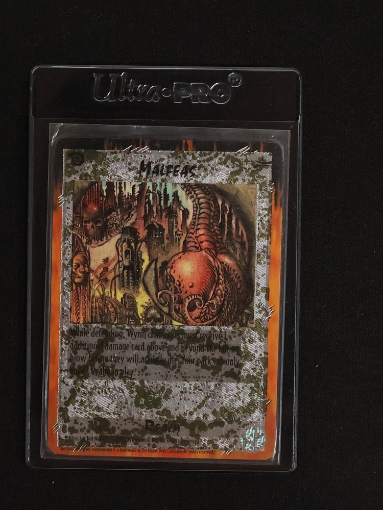 Rage CCG Malfeas Foil Ultra Rare — front