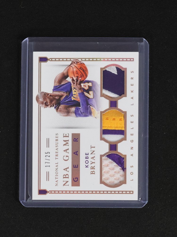 2015 Panini National Treasures NBA Game Gear Kobe Bryant #GGD-KF — front