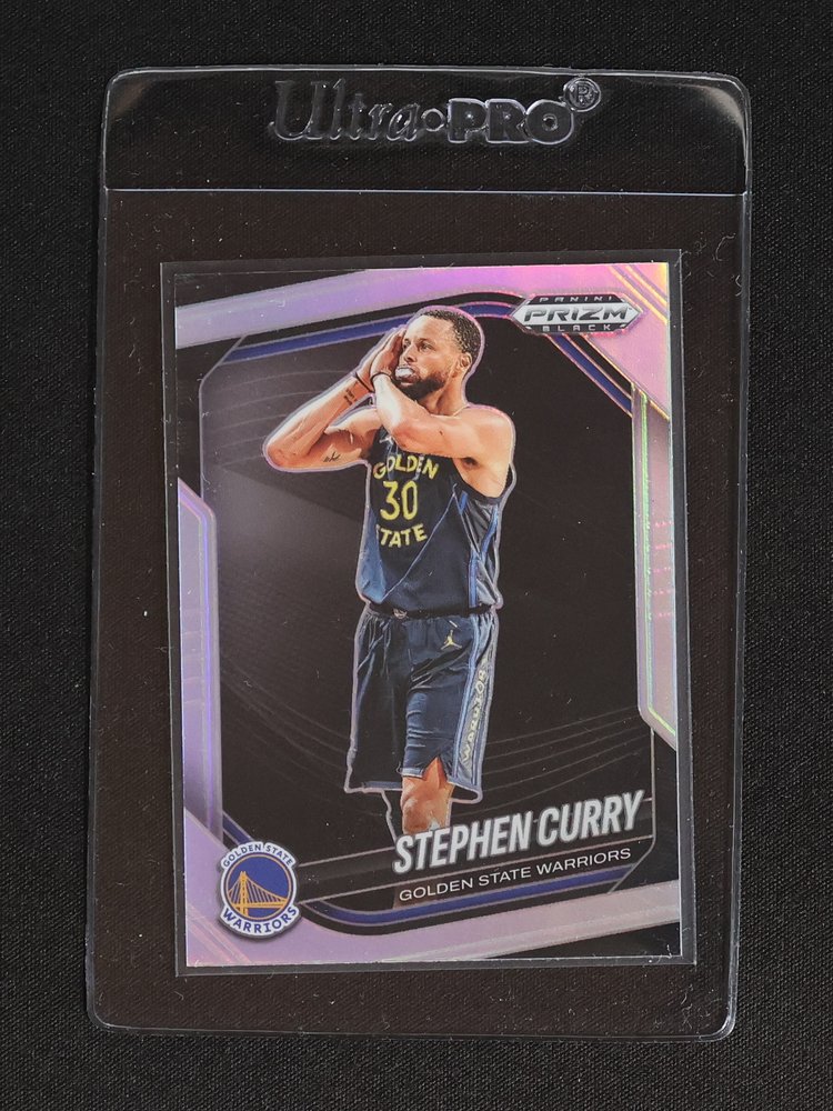 2024-25 Panini Prizm Black #7 Stephen Curry — front