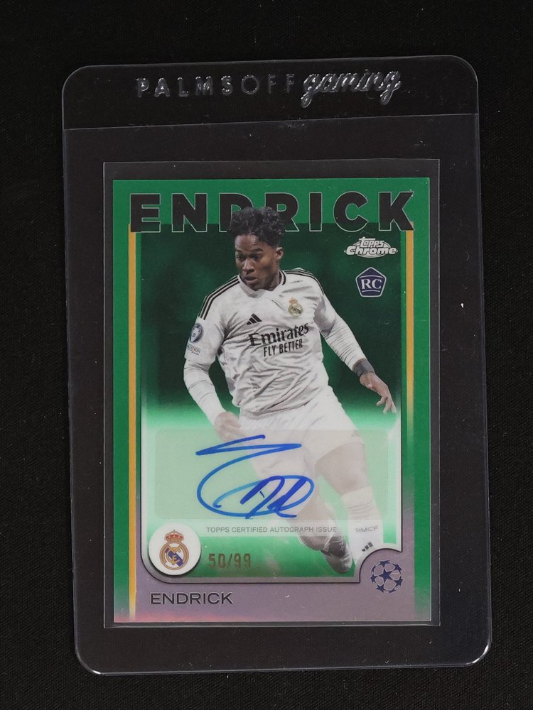 2024-25 Topps Chrome UEFA Endrick #100 Rookie Card — front