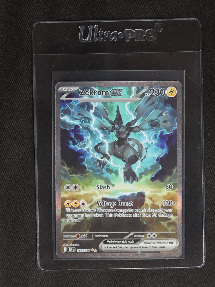 2025 Pokémon SV: Black Bolt #166/086 Zekrom ex — front