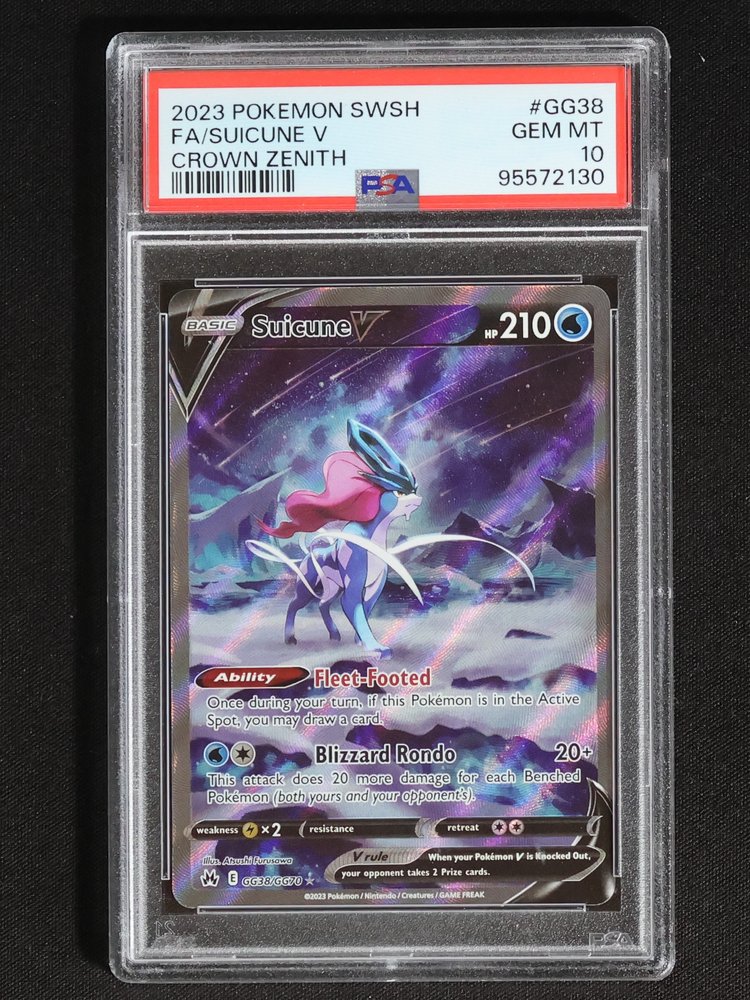 2023 Pokemon TCG Crown Zenith #GG38 Suicune V Full Art — front
