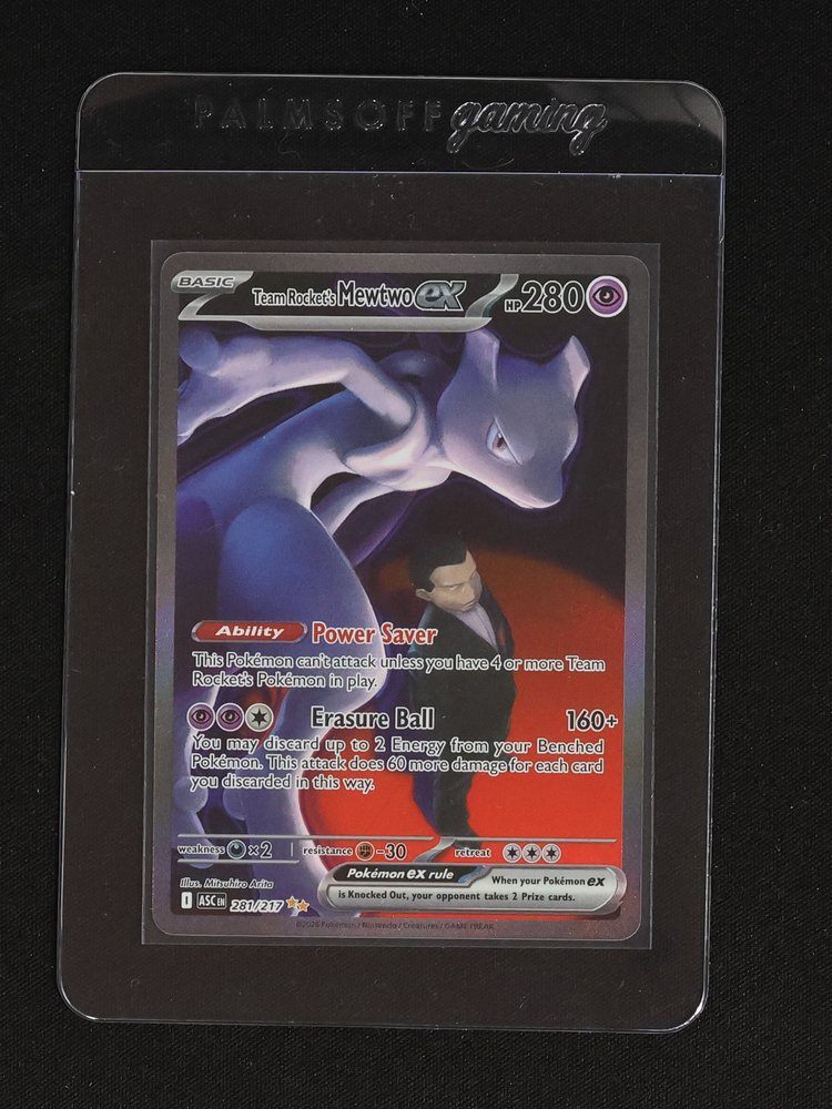 2026 Pokémon Team Rocket's Mewtwo ex #281 — front