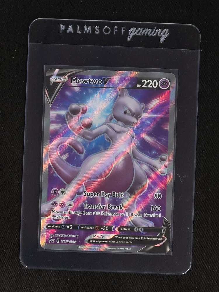 2020 Pokémon TCG Sword & Shield #SWSH229 Mewtwo V — front