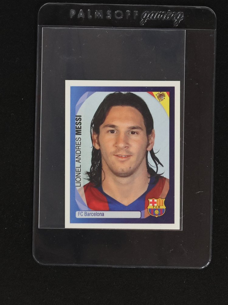 2007 Panini Champions League Lionel Andres Messi FC Barcelona Sticker — front