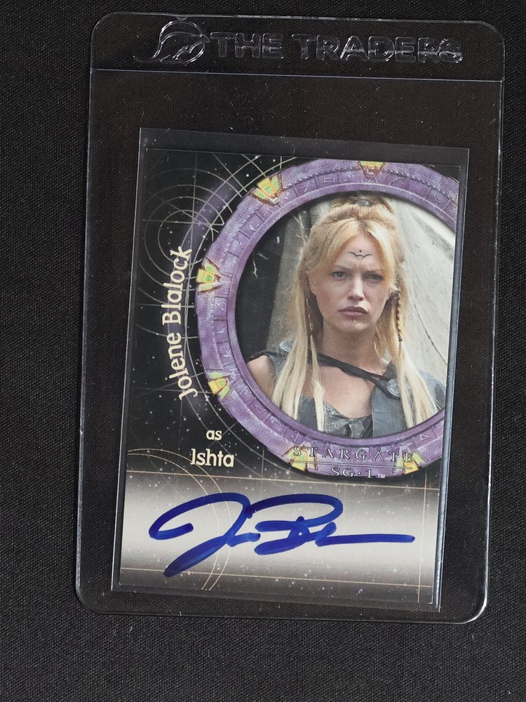 2005 Rittenhouse Stargate SG-1 Season 7 #A46 Jolene Blalock as Ishta Autograph — front