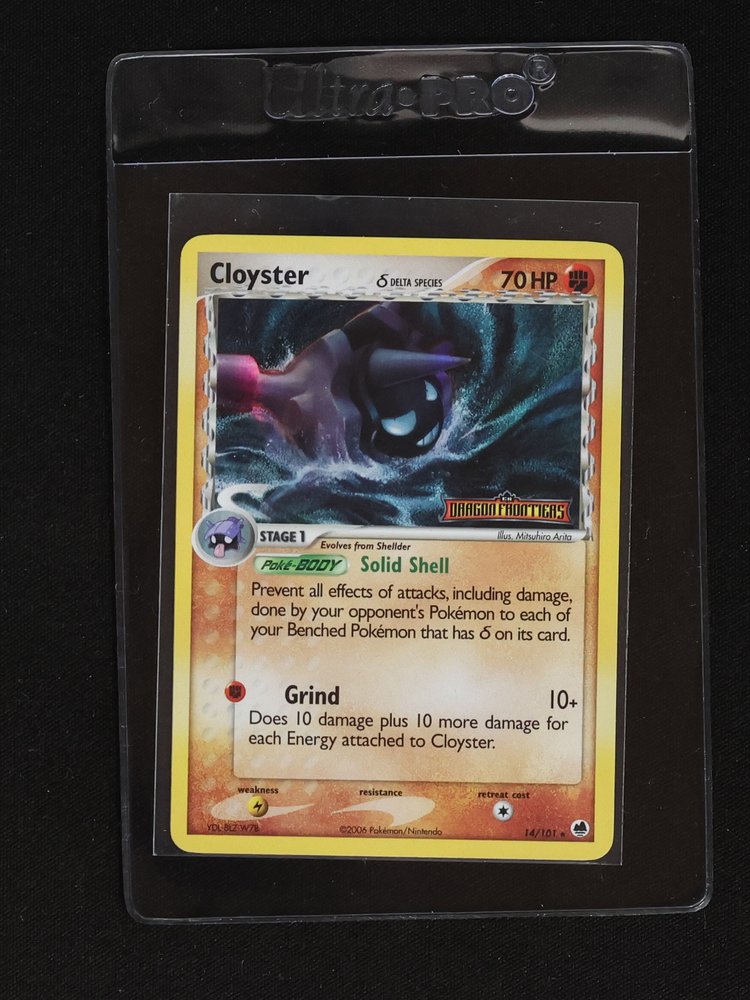2006 Pokémon EX Dragon Frontiers #14 Cloyster Delta Species — front