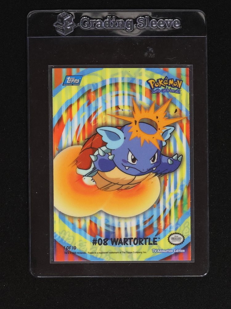 2000 Topps Pokémon TV Animation Edition #08 Wartortle — front