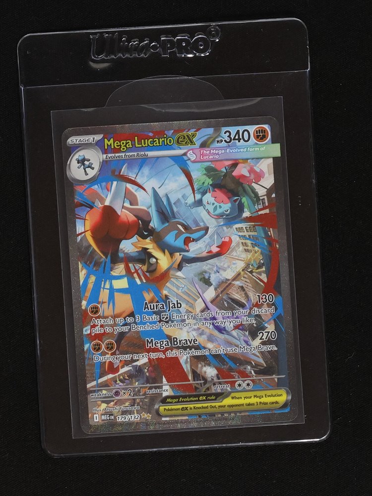 2015 Pokémon Mega Evolutions #179 Mega Lucario ex — front