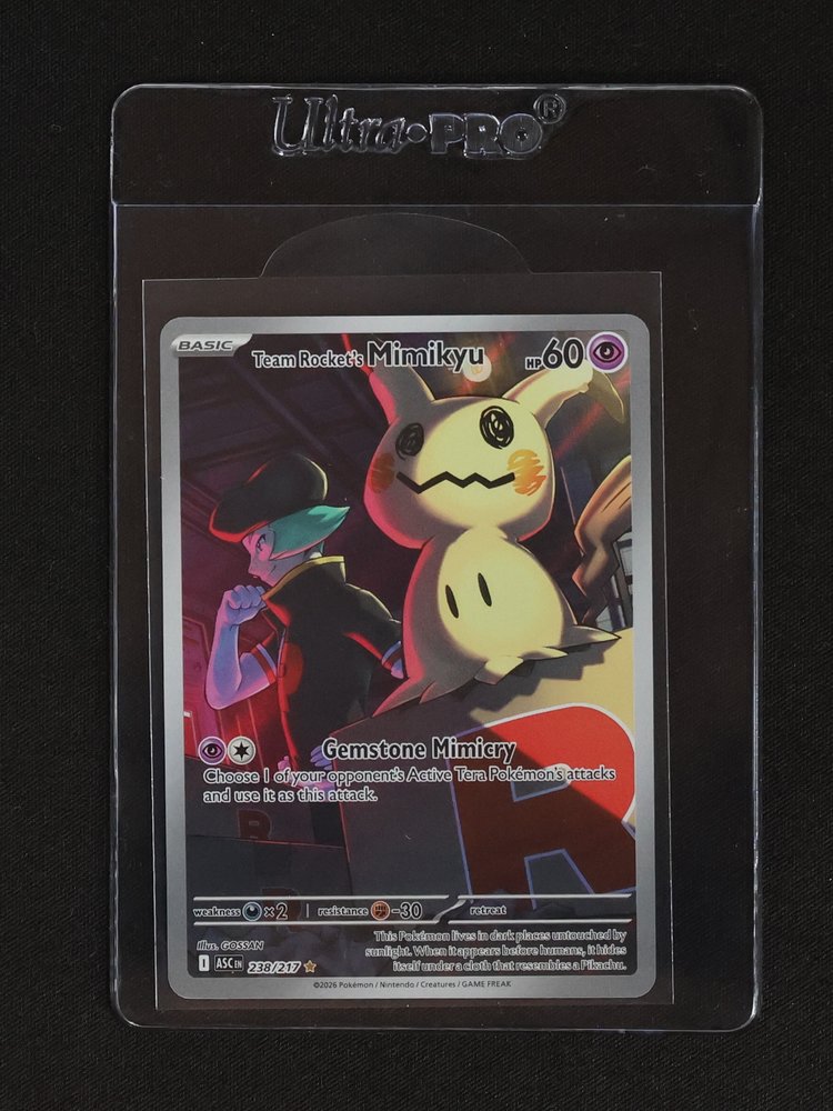 2026 Pokemon Ascended Heroes #238 Team Rocket's Mimikyu — front