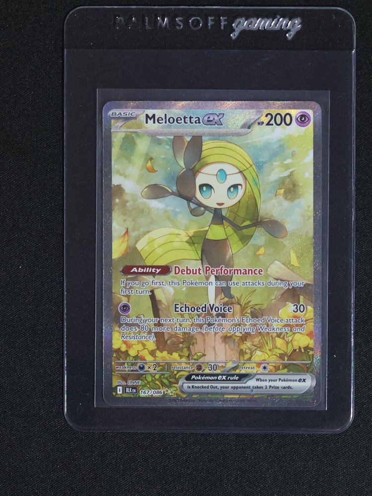 2025 Pokémon Black Bolt Meloetta EX #167 — front