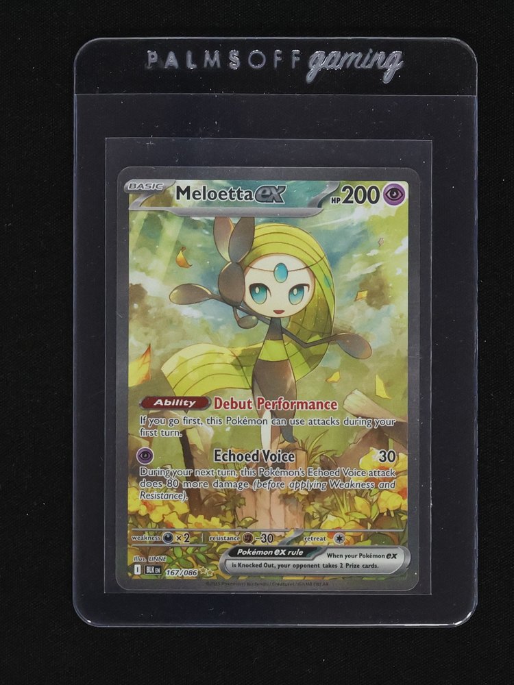 2025 Pokémon Black Bolt Meloetta EX 167/086 — front